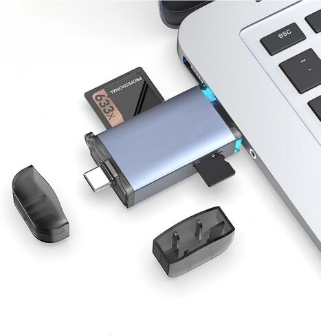 ChenYang UHS-II 4.O SD/TF Card Reader, 2 in 1 USB A/C High Speed Memory Card Reader for SDHC/SDXC/Micro SD/Micro SDHC/Micro SDXC in Saudi Arabia