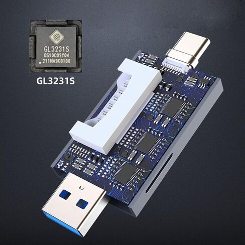 ChenYang UHS-II 4.O SD/TF Card Reader, 2 in 1 USB A/C High Speed Memory Card Reader for SDHC/SDXC/Micro SD/Micro SDHC/Micro SDXC in Saudi Arabia