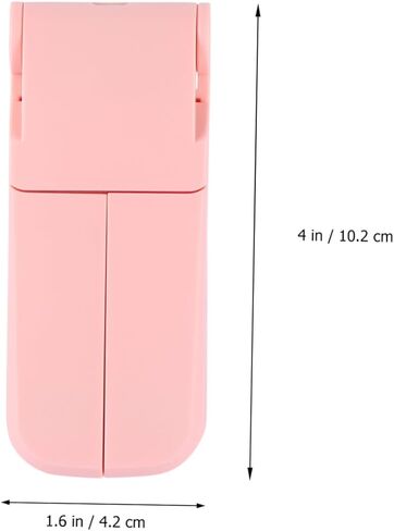 مروحة صغيرة قابلة لإعادة الشحن عبر USB برأسين ومبرد قابل للطي مع أوضاع هواء سريعة وطاولة خفيفة الوزن ومنخفضة الضوضاء ومروحة محمولة للسفر في الهواء الطلق والصيف باللون الوردي in Kuwait