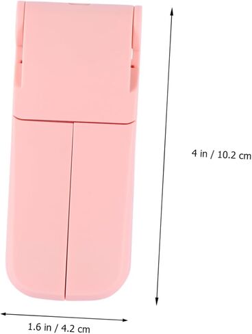 مروحة Lurrose مزدوجة الرأس USB صغيرة قابلة للطي ومبرد كهربائي قابل لإعادة الشحن مع سرعة تدفق الهواء ومروحة طاولة سفر صغيرة الحجم وخفيفة الوزن للاستخدام في الهواء الطلق باللون الوردي in Kuwait