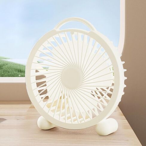 Mini USB Desk Fan, Only One Speed But Very Quiet, Small Portable Quiet Desktop Personal Fan for Better Cooling, Home Office Car Indoor Outdoor-White in Saudi Arabia