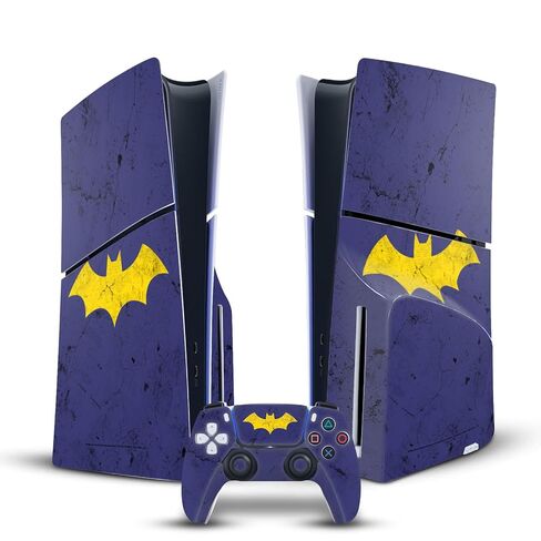 Head Case Designs Officially Licensed Batman DC Comics Hush Costume Logos And Comic Book Vinyl Gaming Skin Decal Compatible With Sony PlayStation 5 PS5 Slim Disc Edition Console & DualSense Controller in Saudi Arabia