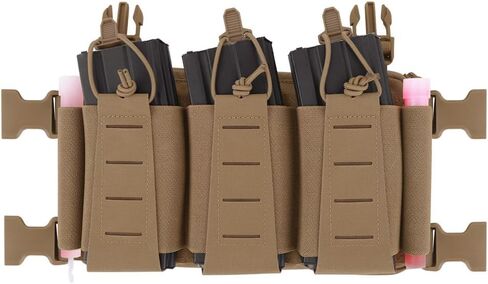 KRYDEX Triple 5.56 Mag Pouch Placard with Utility Pouch with Hook and Loop in Saudi Arabia
