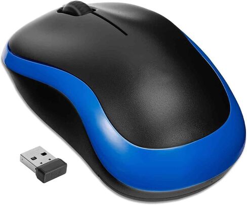 Wireless Optical Mouse - logitec M185 Plug-and-Play, Long Battery Life, Comfort Design, for Left and Right-Handed Use - Compatible with Macbooks/Laptops/Desktops and All Operating Systems -Blue in Kuwait