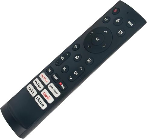 ERF3D90H New Replacement Voice Remote Control with Netflix Prime-Video YouTube CLARO TUBI Pluto-TV Buttons fit for Hisense 4K Smart LED TV 55U7H 85A7H 43A65H 50A65H 55A65H in Kuwait