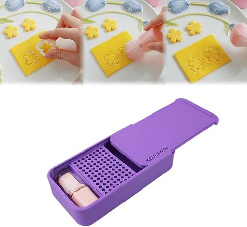 Cornstarch Tapper Box for Polymer Clay, Leak-Proof Snap-Lock Powder Container, Non-Stick Tool for Polymer Clay Cutters, Corn Starch Dipping Container for Clay Accessories in Saudi Arabia