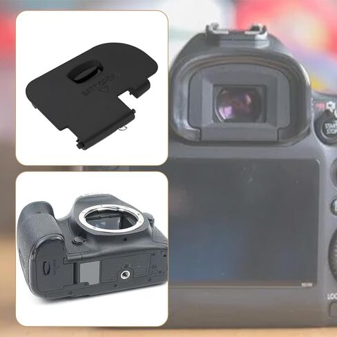 2pcs Camera Battery Door Cover Battery Lid Cap Repair Part Compatible with Canon 5D Mk III Mark III 3 Black Battery Compartment Cover in Saudi Arabia