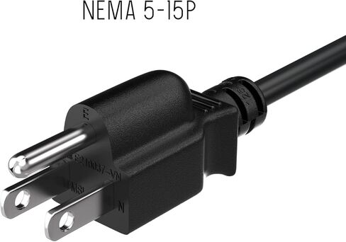 سلك طاقة تيار متردد للكمبيوتر الدفتري بطول 15 قدم و3 شقوق IEC320 C5 إلى NEMA 5-15P in Saudi Arabia