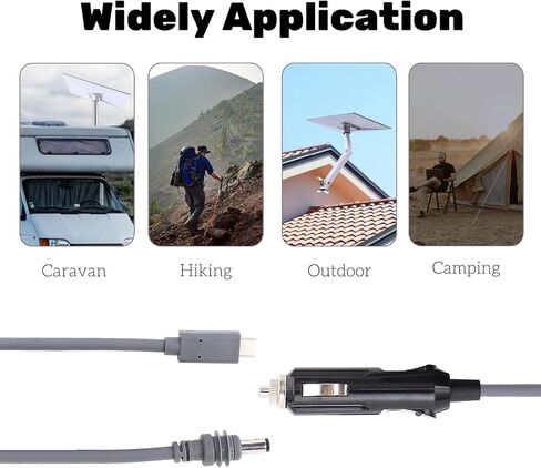 Diyeeni 5m/16.4FT for Mini DC Power Cable, 3 in 1 USB C, DC & 12V/24V Car Charger to DC Power Cable Compatible with Power Bank 65W + PD Source in Saudi Arabia