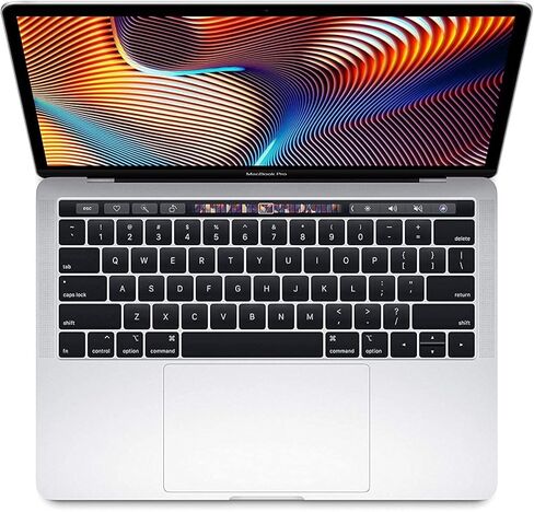 2019 Apple MacBook Pro مع معالج Intel Core i7 بسرعة 2.8 جيجا هرتز (13 بوصة، ذاكرة وصول عشوائي 16 جيجابايت، تخزين SSD سعة 1 تيرابايت) (QWERTY English) فضي (متجدد) in Kuwait