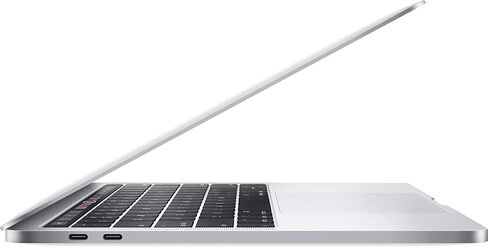 2019 Apple MacBook Pro مع معالج Intel Core i7 بسرعة 2.8 جيجا هرتز (13 بوصة، ذاكرة وصول عشوائي 16 جيجابايت، تخزين SSD سعة 1 تيرابايت) (QWERTY English) فضي (متجدد) in Kuwait
