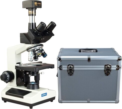 OMAX 40X-2000X USB3 18MP Digital Darkfield Trinocular LED Lab Microscope with Aluminum Carrying Case in Saudi Arabia