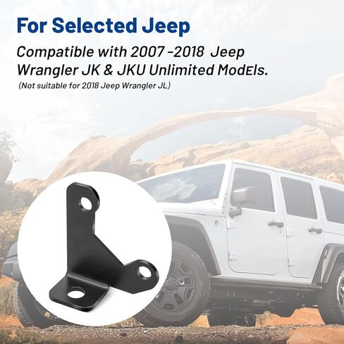 حامل الإطار الاحتياطي لهوائي Anina CB لسيارة Jeep JK Wrangler & Wrangler JKU Unlimited 2007-2018 ثابت ومرن: قاعدة هوائي الراديو تدعم هوائي طويل يصل إلى 60 بوصة، وهي قادرة على ثنيه لفترة طويلة in Saudi Arabia