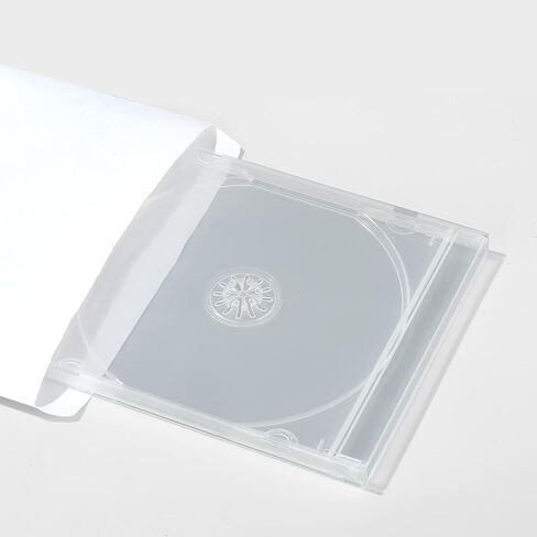 Maxtek Shatter Proof PP Jewel Case, 10.4 mm Standard Single Disc Clear CD Jewel Case with Clear Tray, 25 Pieces Pack. in Saudi Arabia