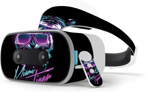 MightySkins Skin Compatible with Lenovo Mirage Solo - Miami Tiger | Protective, Durable, and Unique Vinyl Decal wrap Cover | Easy to Apply, Remove, and Change Styles | Made in The USA in Saudi Arabia
