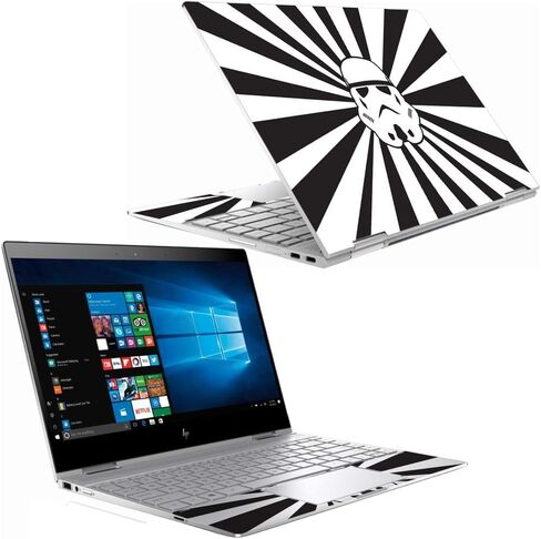 MightySkins Skin Compatible with HP Spectre x360 13" (2018) - Star Rays | Protective, Durable, and Unique Vinyl Decal wrap Cover | Easy to Apply, Remove, and Change Styles | Made in The USA in Saudi Arabia