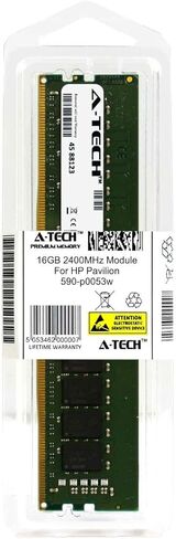 A-Tech 16GB Module for HP Pavilion 590-p0053w Desktop & Workstation Motherboard Compatible DDR4 2400Mhz Memory Ram (ATMS311312A25822X1) in Saudi Arabia