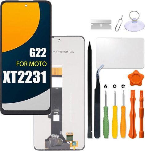 استبدال شاشة LCD لموتورولا موتو G22 XT2231-1 | XT2231-2 | XT2231-5 LCD تعمل باللمس عرض لوحة محول الأرقام الجمعية مع طقم تصليح in Kuwait