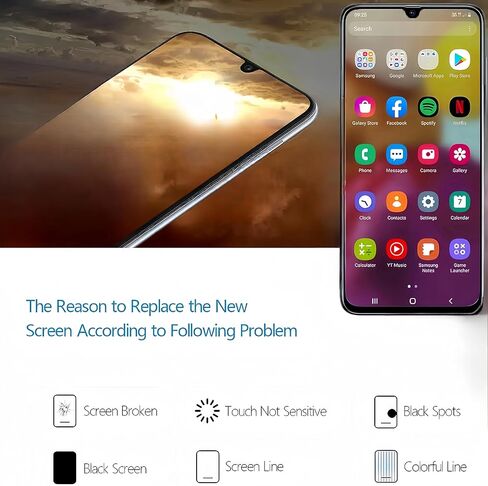 شاشة عرض لـ oppo Reno3/ A91/ F15/ F17/ K7/Find X2lite شاشة LCD بديلة OLED تعمل باللمس محول رقمي شاشة زجاجية مع أدوات إصلاح (مع بصمة الإصبع) in Kuwait