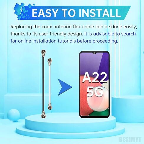 إلى Samsung Galaxy A22 5G Coax Antenna Flex Cable استبدال Coax Signal Antenna سلك بديل لـ Samsung Galaxy A22 5G الموديل: A226B A226BR in Saudi Arabia