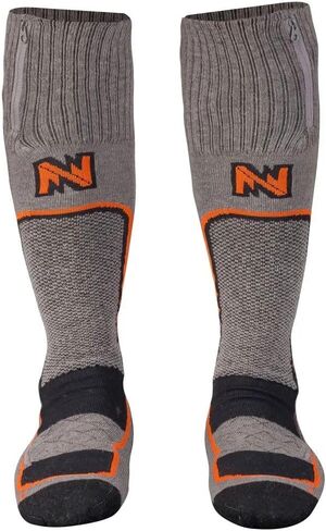 Mobile Warming Premium Merino Wool Heated Socks w Wireless Remote Control - Anti-Odor, Moisture Wicking, Unisex Men Women in Saudi Arabia