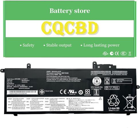 CQCQ L17L6P71 Battery for Lenovo ThinkPad X280 A285 Series L17C6P71 SB10K97619 L17L6P71 SB10K97617 01AV470 L17C6P72 SB10K97629 01AV485 L17M6P72 01AV484 L17M6P71 (11.4V 48Wh/3900mAh) in Saudi Arabia