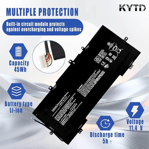 VR03 VR03XL 816497-1C1 816497-1C1 HSTNN-IB7E TPN-C120 بطارية لسلسلة HP Envy 13-D 13-d000: 13-d099nr 13-d050sa 13-d024tu 13-d025tu 13-d046tu 13-d051tu 13-d040wm 13-d044tu 13-d012nl وأكثر in Saudi Arabia