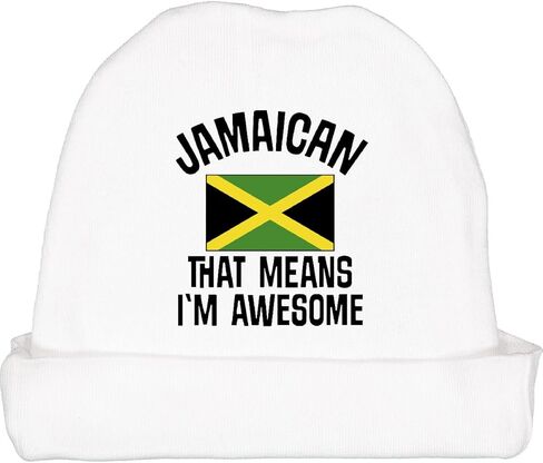 inktastic Jamaica Awesome Jamaican Baby Beanie Hat in Saudi Arabia