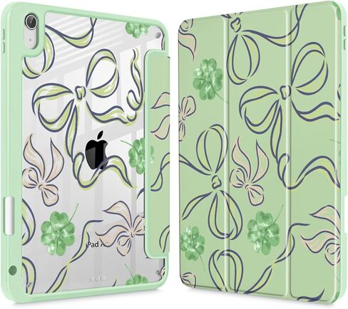 for iPad Air 11 Inch Case 7th/6th Gen (M3/M2) 2025/2024, for iPad Air 5th/4th Gen Case 10.9 Inch 2022/2020, Slim Stand Protective Cover with Hard Clear Back Shell Cover, Hand Drawn Strawberry in Saudi Arabia