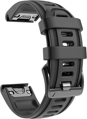 NotoCity متوافق مع حزام ساعة Fenix ​​6S 20 ملم رياضي لساعة Fenix ​​5S/5S Plus/Fenix ​​7S/Fenix ​​6S Pro/D2 Delta S الذكية (أسود) in Kuwait
