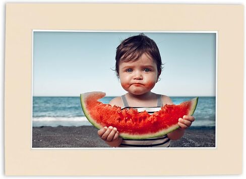Poster Palooza 24x36 Mat Bevel Cut for 8x10 Photos - Acid Free White Precut Matboard - For Pictures, Photos, Framing - 4-ply Thickness in Saudi Arabia