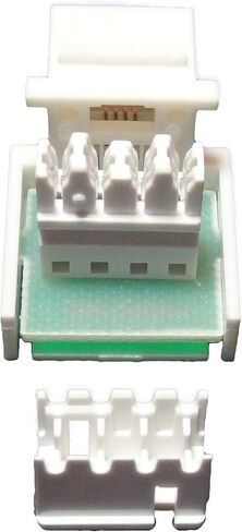 100 حزمة - Cat3 Rj11 كيستون جاك أبيض in Saudi Arabia