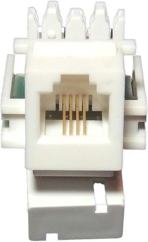 100 حزمة - Cat3 Rj11 كيستون جاك أبيض in Saudi Arabia