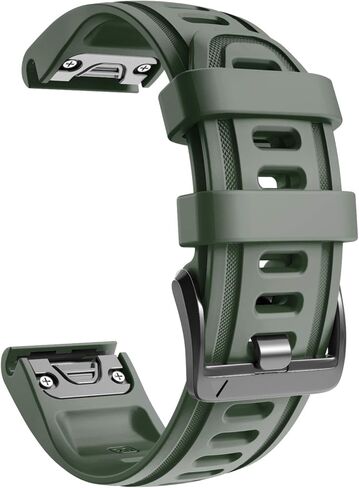 NotoCity متوافق مع حزام ساعة Fenix ​​6S 20 ملم رياضي لساعة Fenix ​​5S/5S Plus/Fenix ​​7S/Fenix ​​6S Pro/D2 Delta S الذكية (أسود) in Kuwait