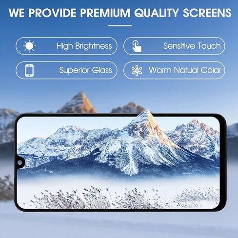 TFT Screen Replacement for Samsung A17 5G/A17 4G LCD Display for Samsung Galaxy A17 SM-A175F SM-A176B SM-A176B/DS 6.7 Inch LCD Digitizer Touch Assembly with Tools, Black in Saudi Arabia