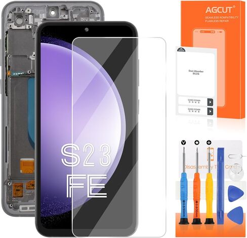 TFT for Samsung Galaxy S23 FE Screen Replacement for Samsung S23 FE LCD Display SM-S711B SM-S711W SM-S711U LCD Digitizer Touch Assembly Repair Parts with Frame in Saudi Arabia