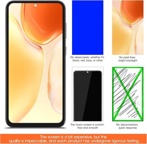 TFT for Samsung Galaxy S23 FE Screen Replacement for Samsung S23 FE LCD Display SM-S711B SM-S711W SM-S711U LCD Digitizer Touch Assembly Repair Parts with Frame in Saudi Arabia