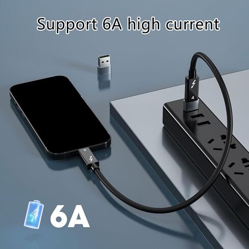 2pcs USB C Female to USB A Male Connectors USB2.0 Male to Type C Female Adapter for Quick File Transfer and Power Supply OTG Adapter in Kuwait