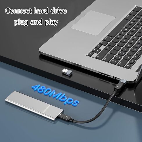 2pcs USB C Female to USB A Male Connectors USB2.0 Male to Type C Female Adapter for Quick File Transfer and Power Supply OTG Adapter in Kuwait