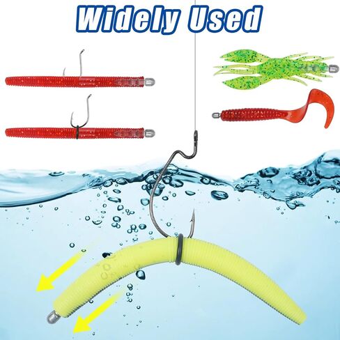 Fishing Nail Weights Kit, 70pcs Fishing Weights Insert Sinkers for Soft Worm Lures Nail Sinker Weight for Wacky Rig Neko Rig Bass Fishing 4 Sizes in Saudi Arabia