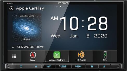 KENWOOD DNX997XR 6.8" CD/DVD Garmin Navigation Touchscreen Receiver w/Apple CarPlay and Android Auto | Plus KENWOOD CMOS-230LP Universal Backup Camera in Saudi Arabia