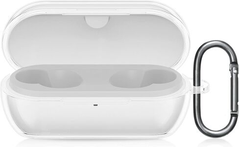 حافظة سماعات kwmobile متوافقة مع Sony WF-C710N - حافظة سماعات أذن من جزأين من مادة TPU الكريستالية - شفافة in Saudi Arabia