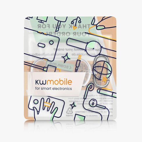 حافظة سماعات kwmobile متوافقة مع Sony WF-C710N - حافظة سماعات أذن من جزأين من مادة TPU الكريستالية - شفافة in Saudi Arabia