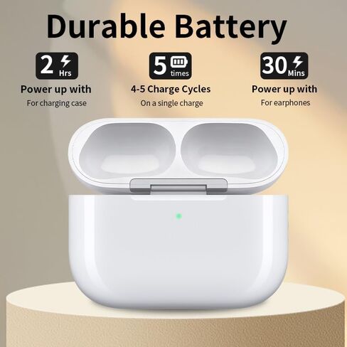 علبة شحن لاسلكية بديلة متوافقة مع AirPods Pro 3 (موديل 2025) - شحن لاسلكي USB-C وQi، سماعات الأذن غير متضمنة in Kuwait