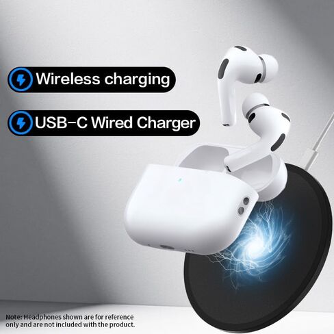 علبة شحن لاسلكية بديلة متوافقة مع AirPods Pro 3 (موديل 2025) - شحن لاسلكي USB-C وQi، سماعات الأذن غير متضمنة in Kuwait