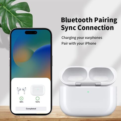 علبة شحن لاسلكية بديلة متوافقة مع AirPods Pro 3 (موديل 2025) - شحن لاسلكي USB-C وQi، سماعات الأذن غير متضمنة in Kuwait