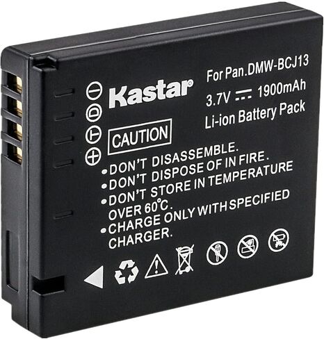 Kastar 2-Pack DMW-BCJ13 استبدال بطارية باناسونيك DMW-BCJ13E DMW-BCJ13PP، DE-A81 DE-A81B، شاحن DE-A82 DE-A82B، باناسونيك لوميكس DMC-LX7، لوميكس DMC-LX7GK، كاميرا لوميكس DMC-LX7K in Saudi Arabia