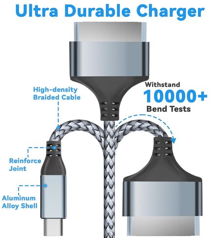Herfair 10FT USB C إلى 30Pin كابل شاحن بديل سلك شحن متوافق مع i-Phone 4/4s/3G/3GS & i-Pad 1 2 3 & i-Pod Touch 4 3 2 1، Classic/Nano Series 2 3 4 5 6 in Kuwait