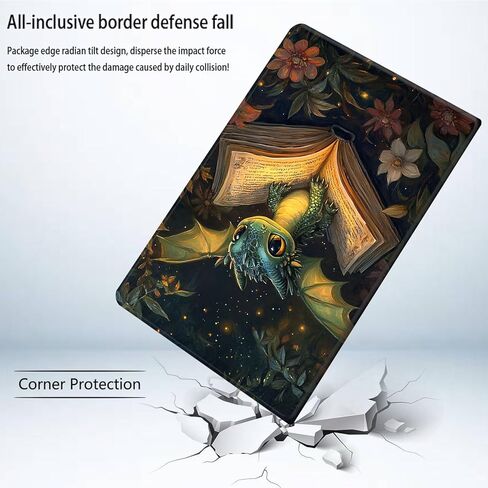Bxgolkgd Tablet Case for Samsung Galaxy Tab A11 8.7 Inch 2025 Model (SM-X133/X135/X135F),Shockproof Stand Cover with Heat Dissipation,Auto Wake/Sleep Function,Cute Dragon Reading Book in Saudi Arabia