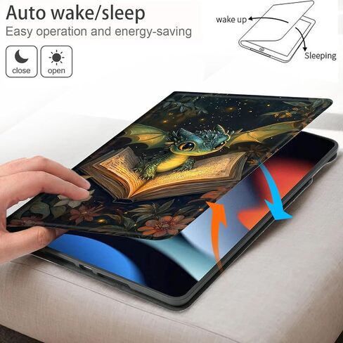 Bxgolkgd Tablet Case for Samsung Galaxy Tab A11 8.7 Inch 2025 Model (SM-X133/X135/X135F),Shockproof Stand Cover with Heat Dissipation,Auto Wake/Sleep Function,Cute Dragon Reading Book in Saudi Arabia